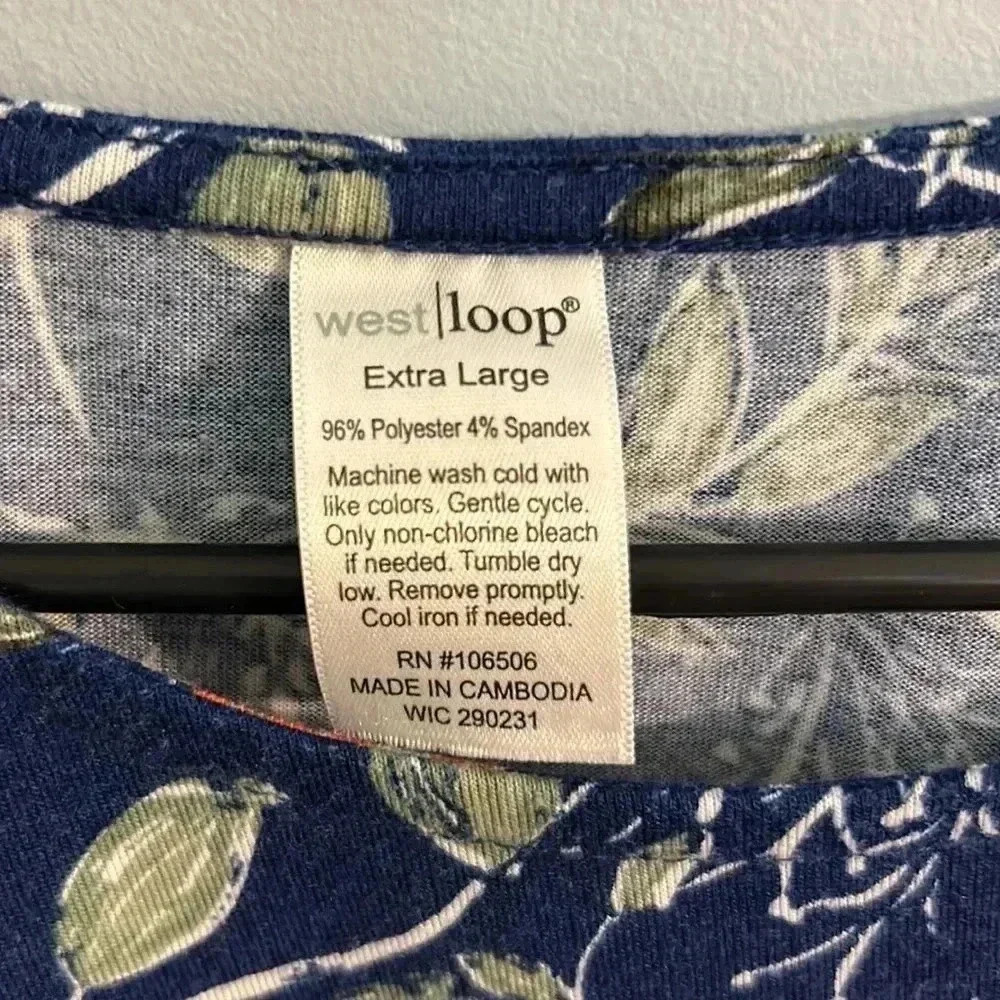Women’s West Loop top / shirt size XL 3/4 sleeves - Picture 3 of 4